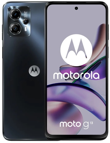 Смартфон Motorola Moto G13 4/128GB Dual Sim Matte Charcoal (PAWV0015RS) PAWV0015RS фото