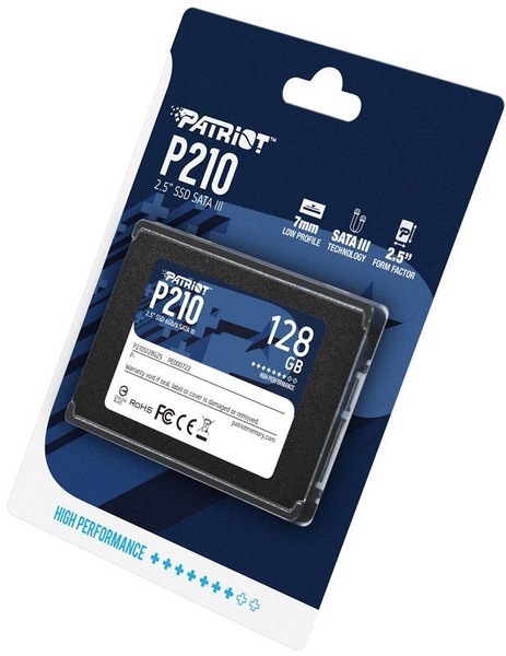 Накопичувач SSD 128GB Patriot P210 2.5" SATAIII TLC (P210S128G25) P210S128G25 фото