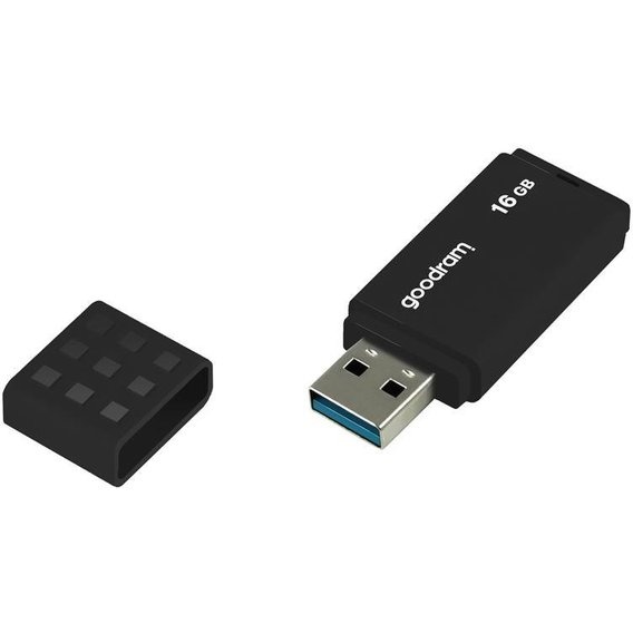 Флеш-накопичувач USB3.0 16GB GOODRAM UME3 Black (UME3-0160K0R11) UME3-0160K0R11 фото