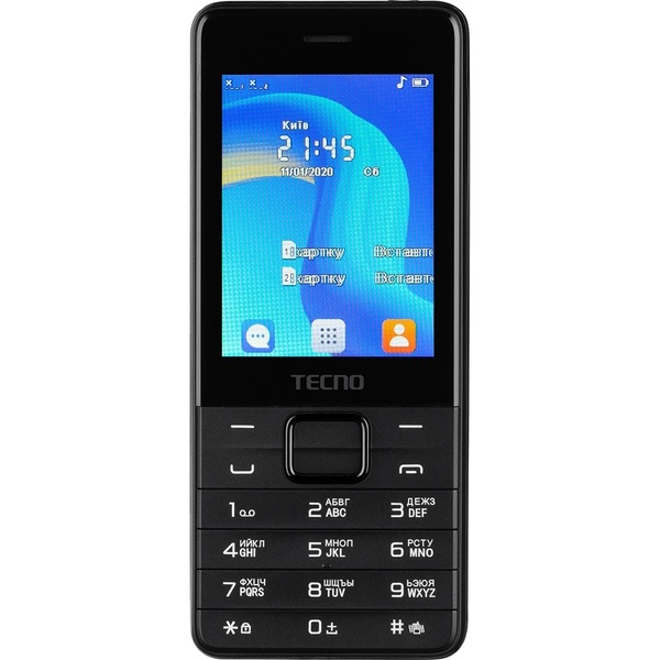 Мобiльний телефон Tecno T454 Dual Sim Black (4895180745973) 4895180745973 фото