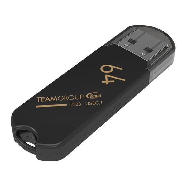 Флеш-накопичувач USB3.1 64GB Team C183 Black (TC183364GB01) TC183364GB01 фото