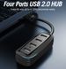 Концентратор Vention USB Hub 4-Port 2.0 Black, 0.5 m (VAS-J43) VAS-J43-B050 фото 5
