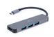 Концентратор USB-C Cablexpert 3хUSB3.1 метал, Grey (A-CM-COMBO2-01) A-CM-COMBO2-01 фото 1