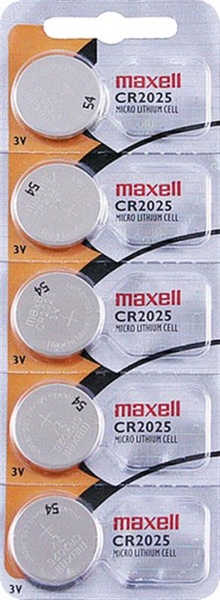 Батарейка Maxell Lithium (Hologramm) CR2025 BL 5 шт Maxell CR2025 Holo фото
