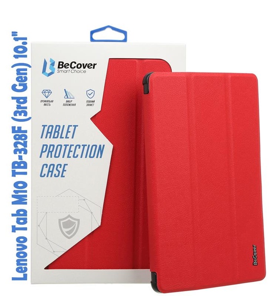 Чохол-книжка BeCover Smart для Lenovo Tab M10 TB-328F (3rd Gen) 10.1" Red (708286) 708286 фото