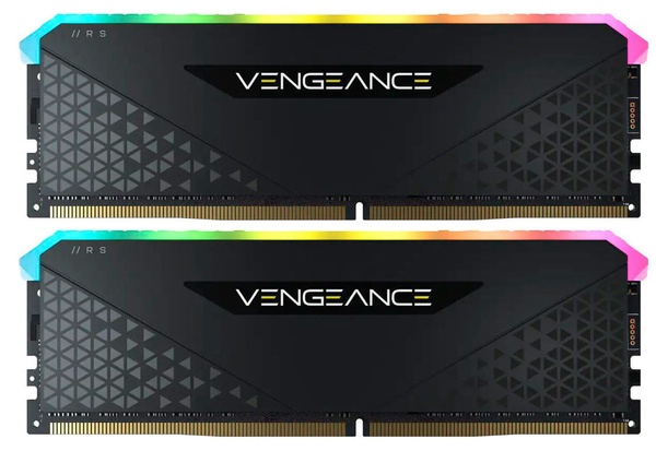 Модуль пам`ятi DDR4 2x16GB/3600 Corsair Vengeance RGB RS Black (CMG32GX4M2D3600C18) CMG32GX4M2D3600C18 фото