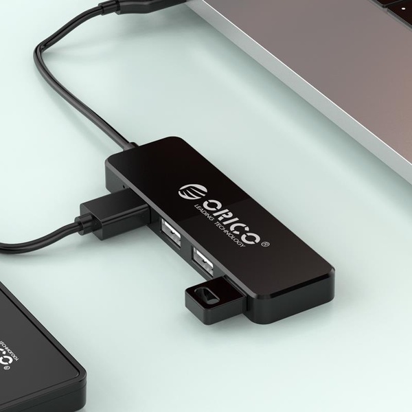 Концентратор USB2.0 Orico FL01-BK-BP 4хUSB2.0 Black (CA913237) CA913237 фото