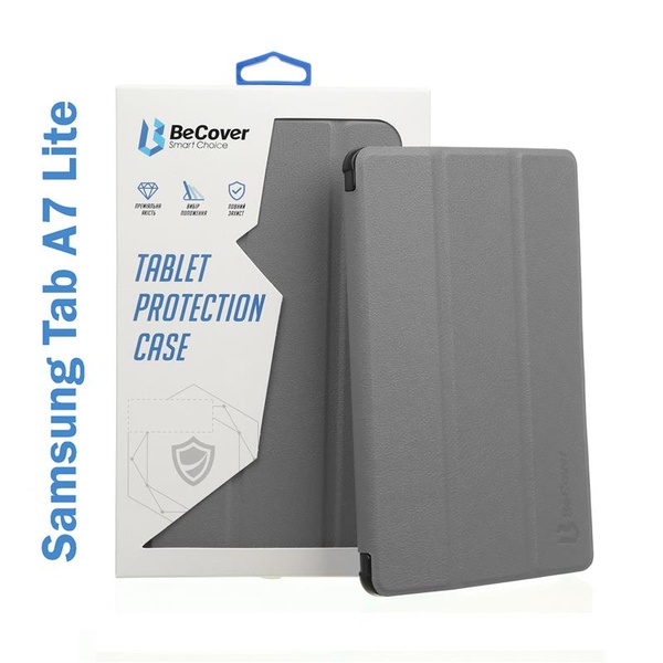 Чохол-книжка BeCover Flexible TPU Mate для Samsung Galaxy Tab A7 Lite SM-T220/SM-T225 Grey (706477) 706477 фото