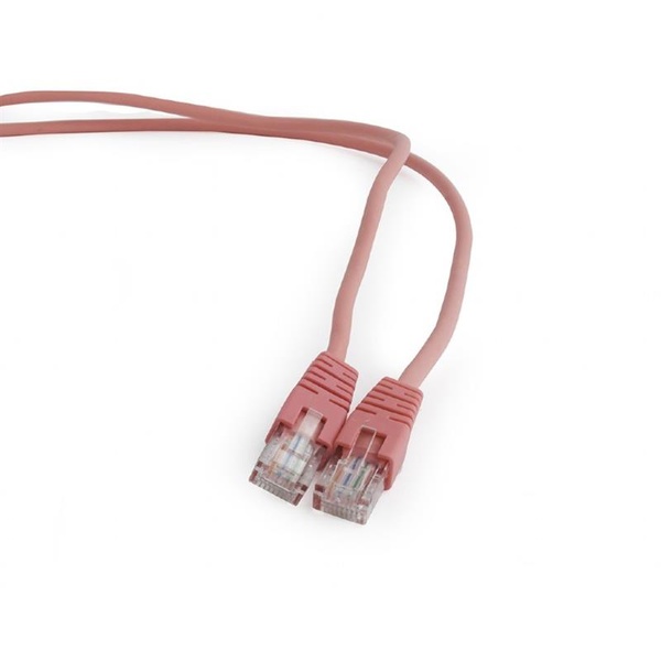 Патч-корд UTP Cablexpert (PP12-2M/RO) літий, 50u "штекер із засувкою, 1 м, рожевий PP12-2M/RO фото