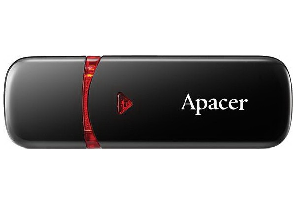 Флеш-накопичувач USB 16GB Apacer AH333 Black (AP16GAH333B-1) AP16GAH333B-1 фото