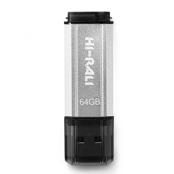 Флеш-накопичувач USB 64GB Hi-Rali Stark Series Silver (HI-64GBSTSL) HI-64GBSTSL фото