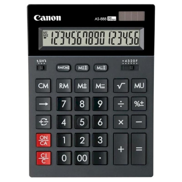 Калькулятор Canon AS-888 II Black (2657C001) 2657C001 фото