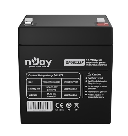Акумуляторна батарея Njoy GP05122F 12V 5AH (BTVACEUOATF2FCN01B) AGM GP05122F фото