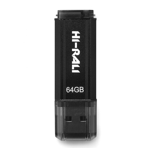 Флеш-накопичувач USB 64GB Hi-Rali Stark Series Black (HI-64GBSTBK) HI-64GBSTBK фото