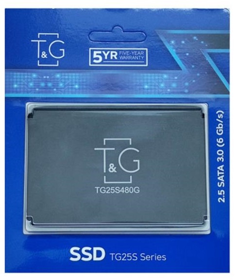 Накопичувач SSD 480GB T&G 2.5" SATAIII 3D TLC (TG25S480G) TG25S480G фото
