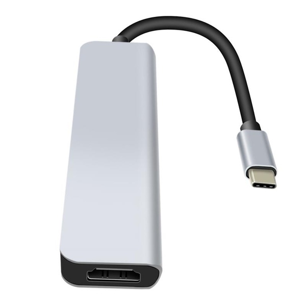 Концентратор USB-C ProLogix (PR-WUC-104B) 6 in 1 USB3.1 Type C to HDMI+1*USB3.0+2*USB2.0+TF+SD HUB PR-WUC-104B фото