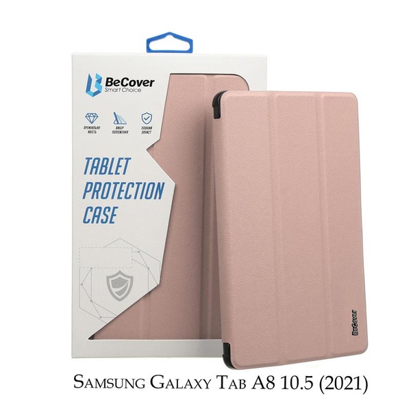 Чохол-книжка BeCover Smart для Samsung Galaxy Tab A8 SM-X200/SM-X205 Rose Gold (707269) 707269 фото
