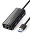 Концентратор USB 3.0 Ugreen 3xUSB 3.0 + RJ45 1000M Ethernet, Black (20265) 20265 фото 1