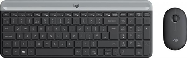 Комплект (клавіатура, мишка) бездротовий Logitech MK470 Graphite USB (920-009204) 920-009204 фото