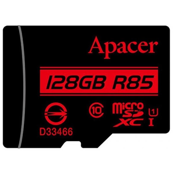 Карта пам`ятi MicroSDHXC 128GB UHS-I Class 10 Apacer + SD adapter (AP128GMCSX10U5-R) AP128GMCSX10U5-R фото