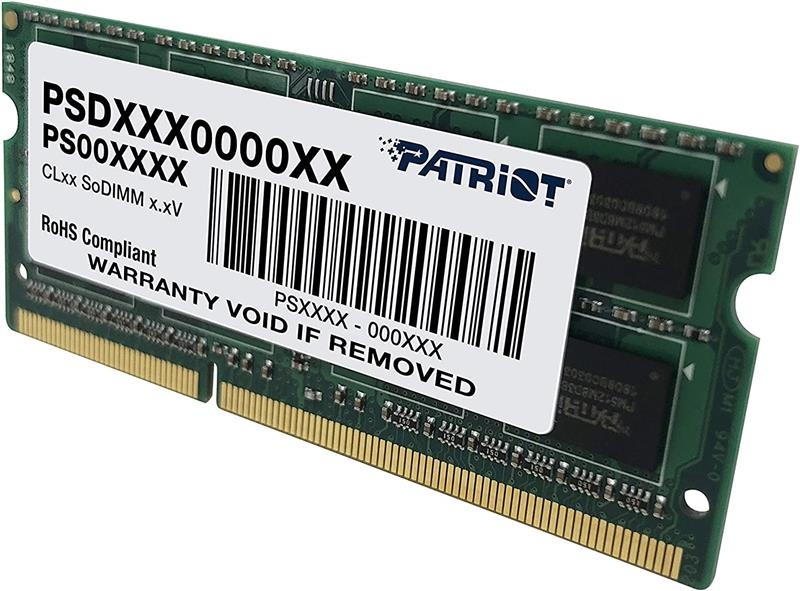 Модуль пам`яті SO-DIMM 4GB/1333 DDR3 Patriot Signature Line (PSD34G13332S) PSD34G13332S фото