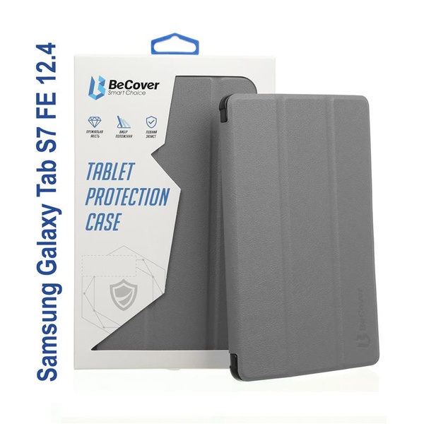 Чохол-книжка BeCover Smart для Samsung Galaxy Tab S7 FE SM-T735 Gray (706702) 706702 фото