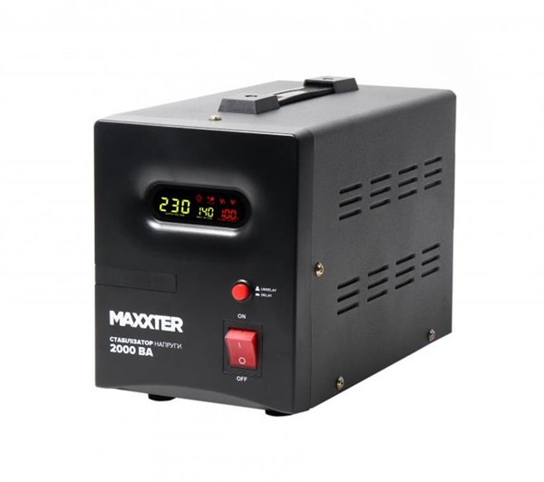 Стабілізатор Maxxter MX-AVR-S2000-01 2000VA MX-AVR-S2000-01 фото