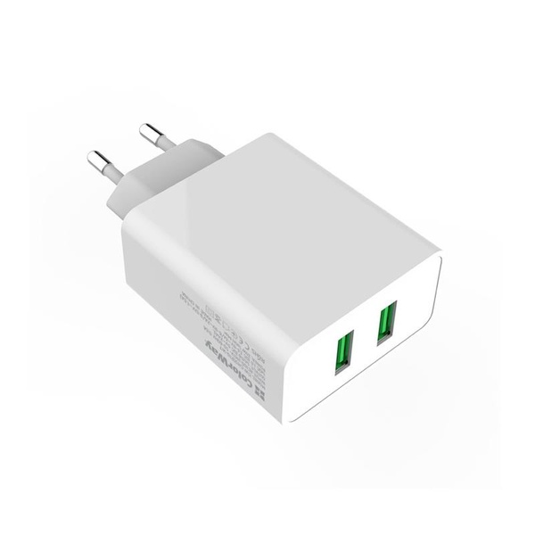 Мережевий зарядний пристрій ColorWay QC3.0 (2USBx3A) White (CW-CHS017Q-WT) CW-CHS017Q-WT фото