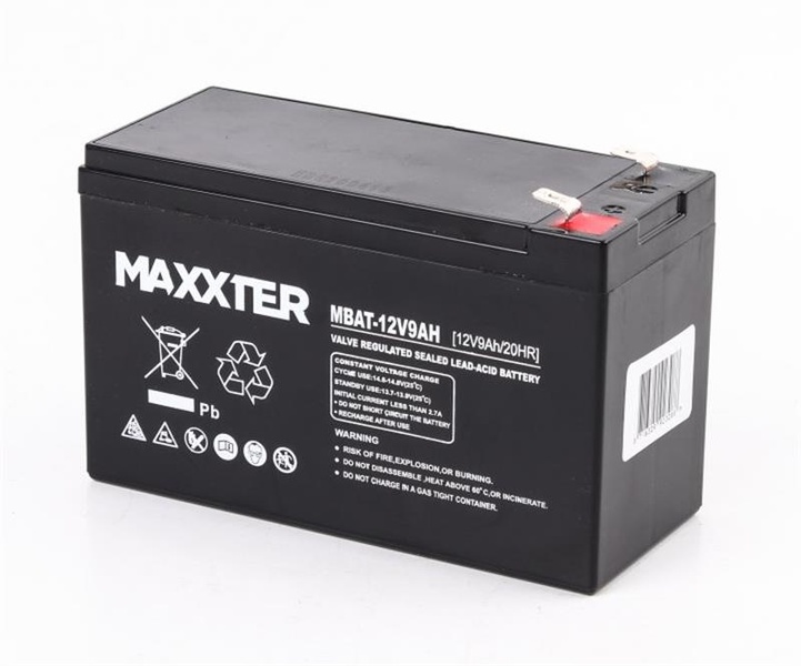 Акумуляторна батарея Maxxter 12V 9AH (MBAT-12V9AH) AGM MBAT-12V9AH фото
