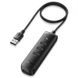 Концентратор USB 3.2 Ugreen CM416 4xUSB 3.2, Black (80657) 80657 фото 1