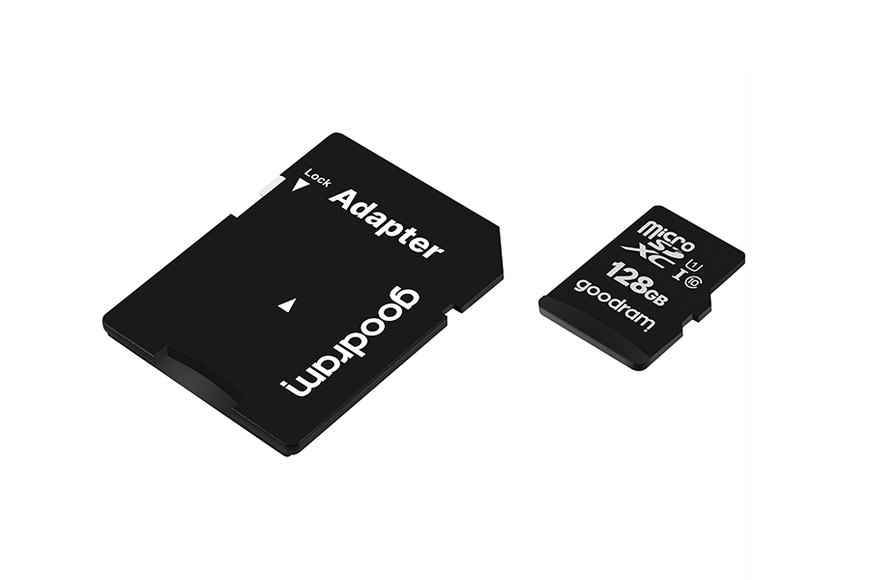 Карта пам`яті MicroSDXC 128GB UHS-I Class 10 GOODRAM + SD-adapter (M1AA-1280R12) M1AA-1280R12 фото