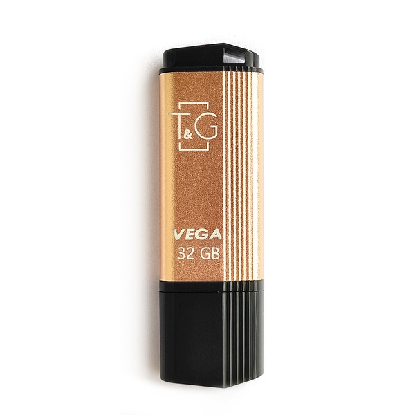 Флеш-накопичувач USB 32GB T&G 121 Vega Series Gold (TG121-32GBGD) TG121-32GBGD фото