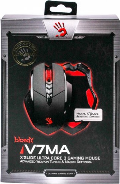 Мишка A4Tech V7MA Bloody Black USB Holeless V7MA Bloody (Black) фото