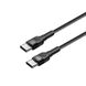 Кабель ColorWay USB Type-C - USB Type-C PD Fast Charging, 3А, 65W, 0.3м Black (CW-CBPDCC054-BK) CW-CBPDCC054-BK фото 2