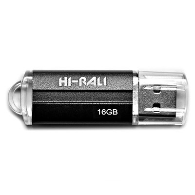 Флеш-накопичувач USB 16GB Hi-Rali Corsair Series Black (HI-16GBCORBK) HI-16GBCORBK фото