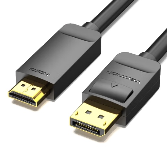 Кабель Vention DisplayPort - HDMI (M/M), 3 м, Black (HAGBI) HAGBI фото
