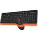 Комплект (клавіатура, мишка) бездротовий A4Tech Fstyler FG1010 Orange USB FG1010 (Orange) фото 4