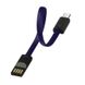 Кабель ColorWay USB-microUSB, 2.4А, 0.22м, Blue (CW-CBUM022-BL) CW-CBUM022-BL фото 3