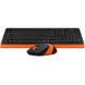 Комплект (клавіатура, мишка) бездротовий A4Tech Fstyler FG1010 Orange USB FG1010 (Orange) фото 3