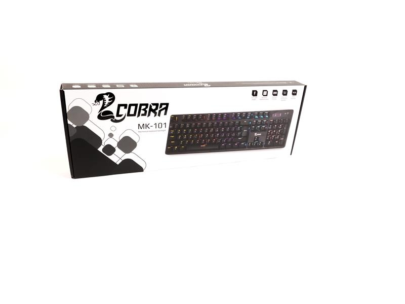 Клавіатура COBRA MK-101 Ukr Black MK-101 фото
