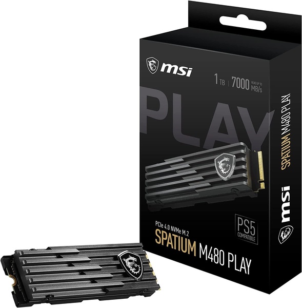 Накопичувач SSD 1TB MSI Spatium M480 Play M.2 2280 PCIe 4.0 x4 NVMe 3D NAND (S78-440L680-P83) S78-440L680-P83 фото