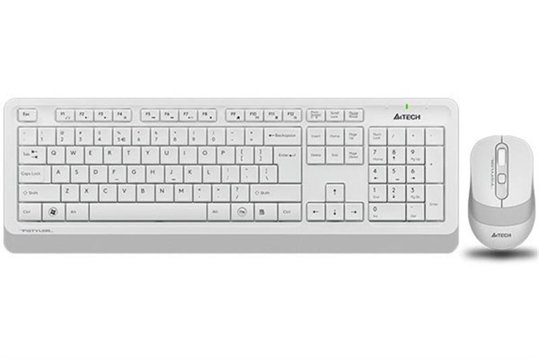 Комплект (клавіатура, мишка) бездротовий A4Tech Fstyler FG1010 White USB FG1010 (White) фото
