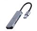 Концентратор USB Cablexpert 1xUSB3.1, 3хUSB2.0, метал, Grey (UHB-U3P1U2P3-01) UHB-U3P1U2P3-01 фото 1