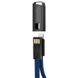 Кабель ColorWay USB-Lightning, 2.4А, 0.22м, Blue (CW-CBUL021-BL) CW-CBUL021-BL фото 2