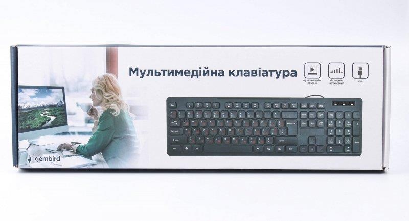 Клавіатура Gembird KB-MCH-04-UA Ukr Black KB-MCH-04-UA фото