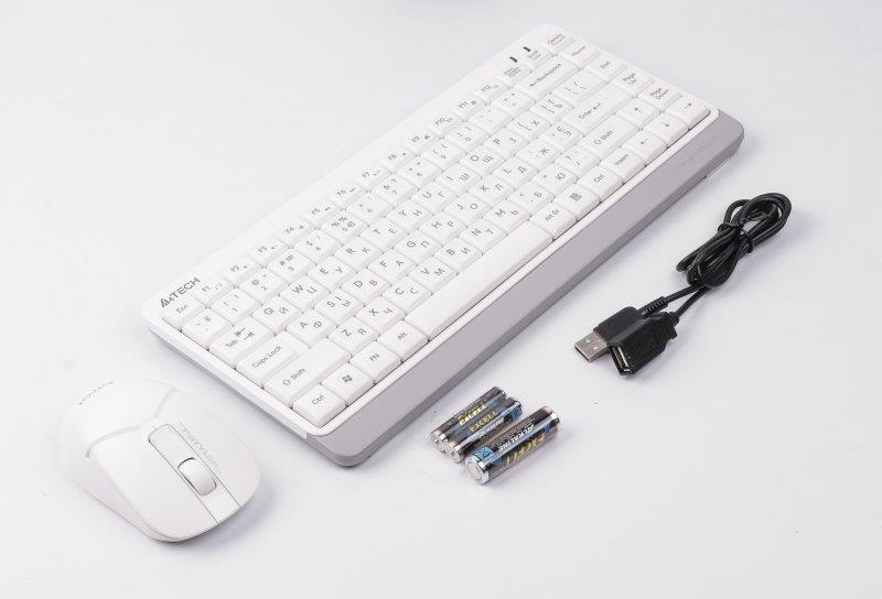 Комплект (клавіатура, мишка) бездротовий A4Tech FG1112 White USB FG1112 (White) фото