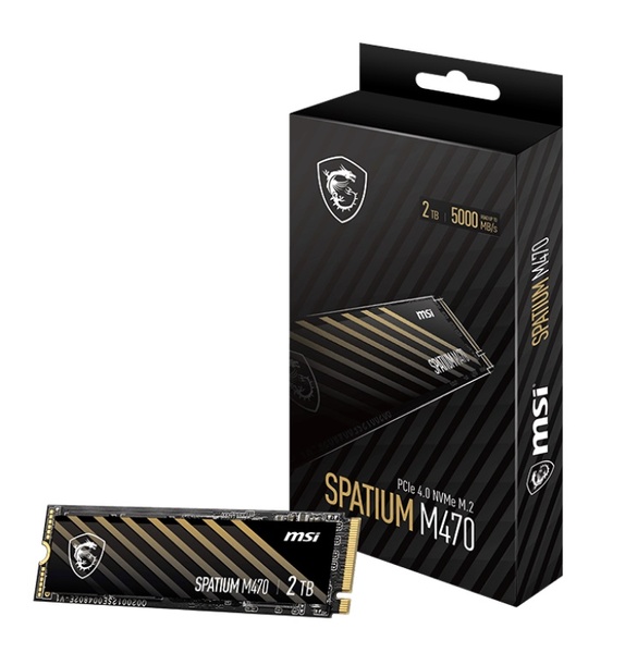 Накопичувач SSD 2TB MSI Spatium M470 M.2 2280 PCIe 4.0 x4 NVMe 3D NAND TLC (S78-440Q470-P83) S78-440Q470-P83 фото