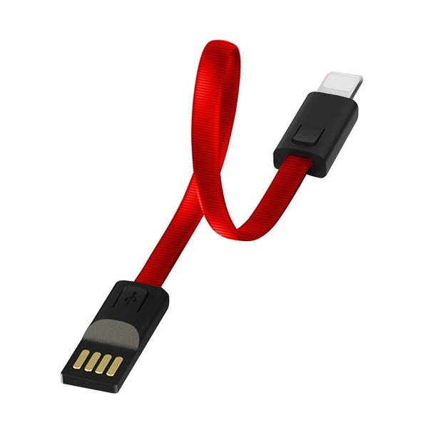 Кабель ColorWay USB-Lightning, 2.4А, 0.22м, Red (CW-CBUL021-RD) CW-CBUL021-RD фото