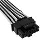 Кабель-перехідник Corsair Premium Individually Sleeved 12+4pin PCIe Gen 5 12VHPWR 600W cable, Type 4, WHITE/BLACK (CP-8920333) CP-8920333 фото 3