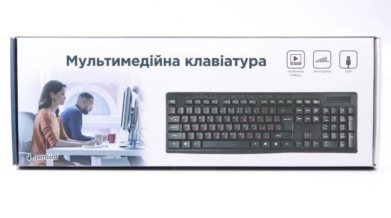 Клавіатура Gembird KB-UM-107-UA Ukr Black KB-UM-107-UA фото